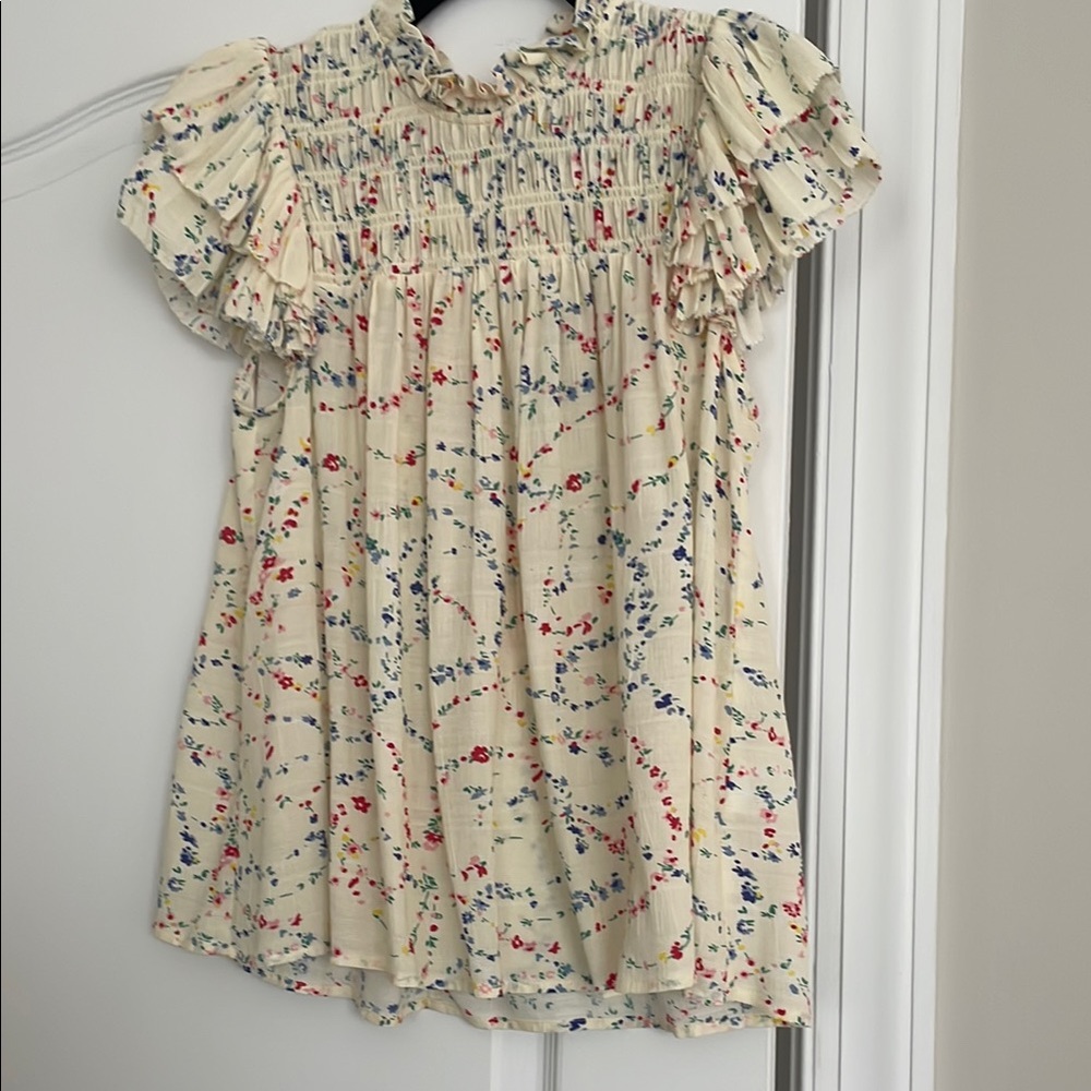 Sea New York Floral Smocked Top